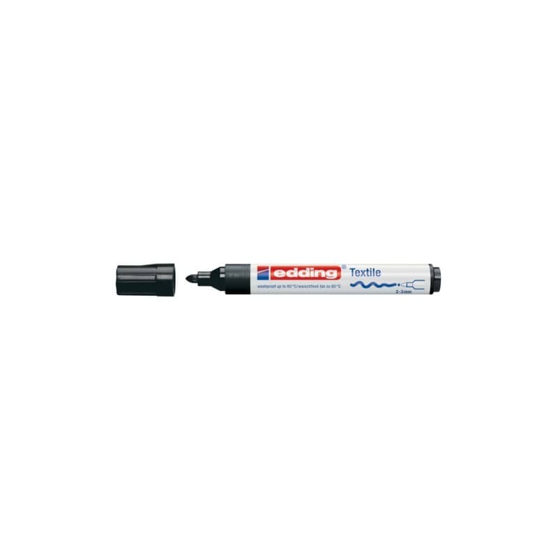 Marcatore per tessuti edding 4500 punta conica 2-3 mm nero E-4500 001 (Conf.10)