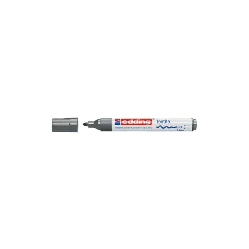 Marcatore per tessuti edding 4500 punta conica 2-3 mm grigio E-4500 012