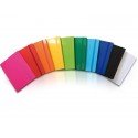 Portaprogetti in cartone con elastico piatto EURO-CART Iris dorso 5 cm nero CPRIO05ELPNE IRIS
