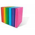 Portaprogetti in cartone con elastico piatto EURO-CART Iris dorso 5 cm nero CPRIO05ELPNE IRIS