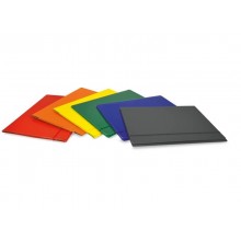 Cartellina con elastico tondo Euro-Cart Presspan monolucido- 3 lembi - grigio CPEVERGR_DESK (Conf.10)
