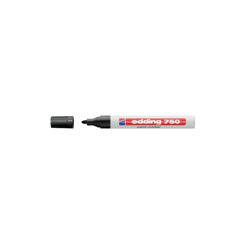 Marcatore a vernice edding 750 punta conica 2-4 mm nero E-750 001
