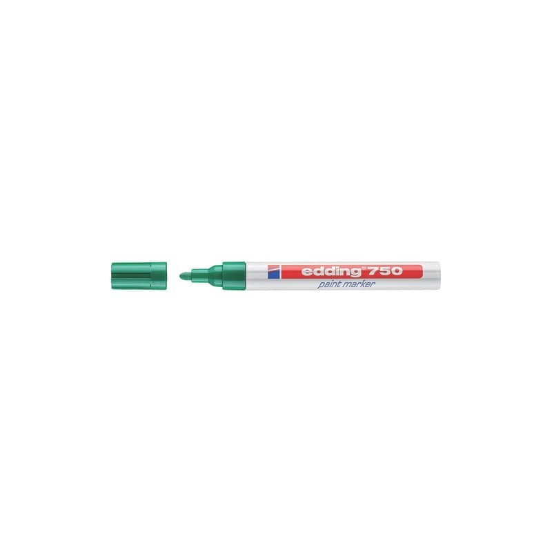 Marcatore a vernice edding 750 punta conica 2-4 mm verde E-750 004