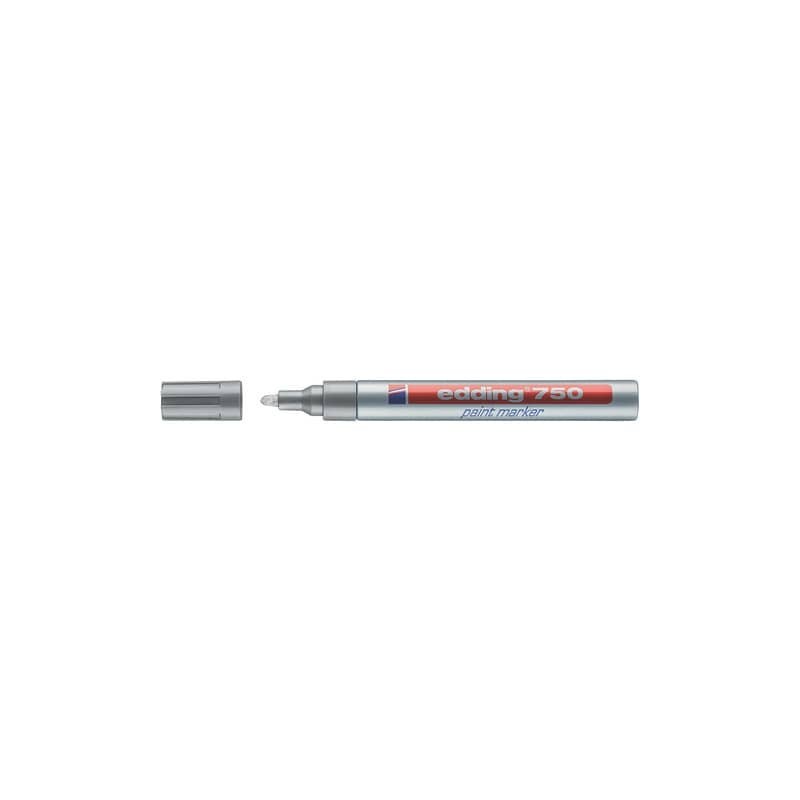 Marcatore a vernice edding 750 punta conica 2-4 mm argento E-750 054