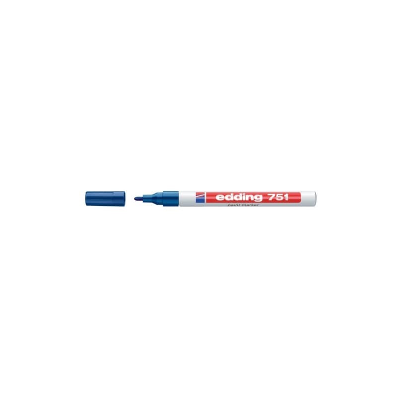 Marcatore a vernice edding 751 punta conica 1-2 mm blu E-751 003