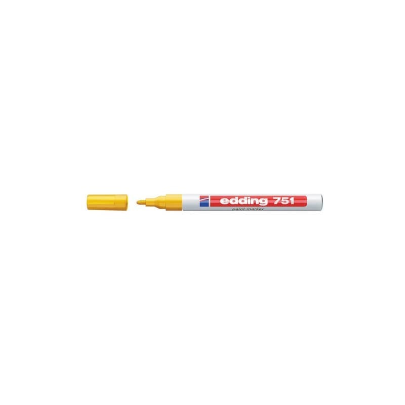 Marcatore a vernice edding 751 punta conica 1-2 mm giallo E-751 005