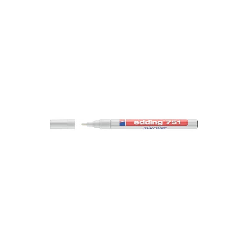 Marcatore a vernice edding 751 punta conica 1-2 mm bianco E-751 049