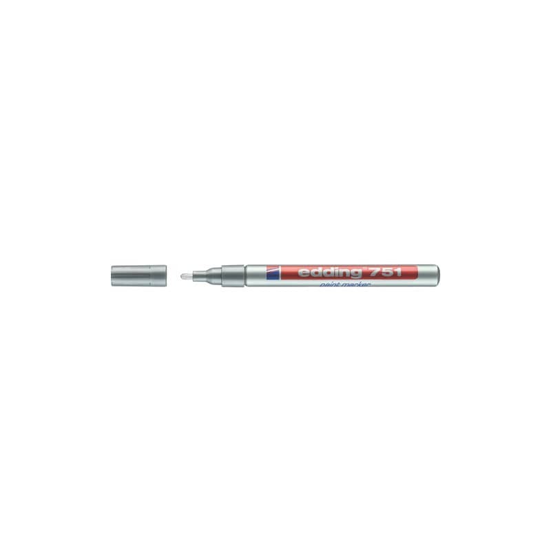 Marcatore a vernice edding 751 punta conica 1-2 mm argento E-751 054