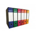 Registratore commerciale TOPToo con custodia dorso 8 cm blu 23x30 cm - FMCRTU8BL (Conf.6)