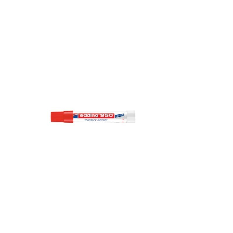 Marcatore a cera edding 950 punta conica 10 mm rosso E-950 002