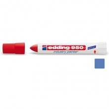 Marcatore a cera edding 950 punta conica 10 mm blu E-950 003