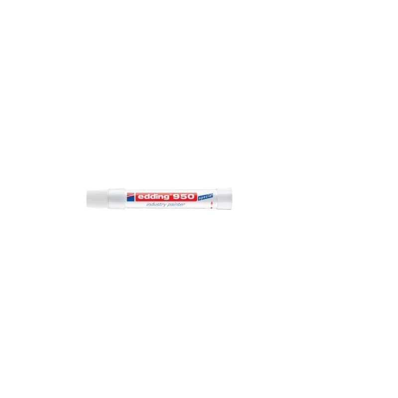 Marcatore a cera edding 950 punta conica 10 mm bianco E-950 049