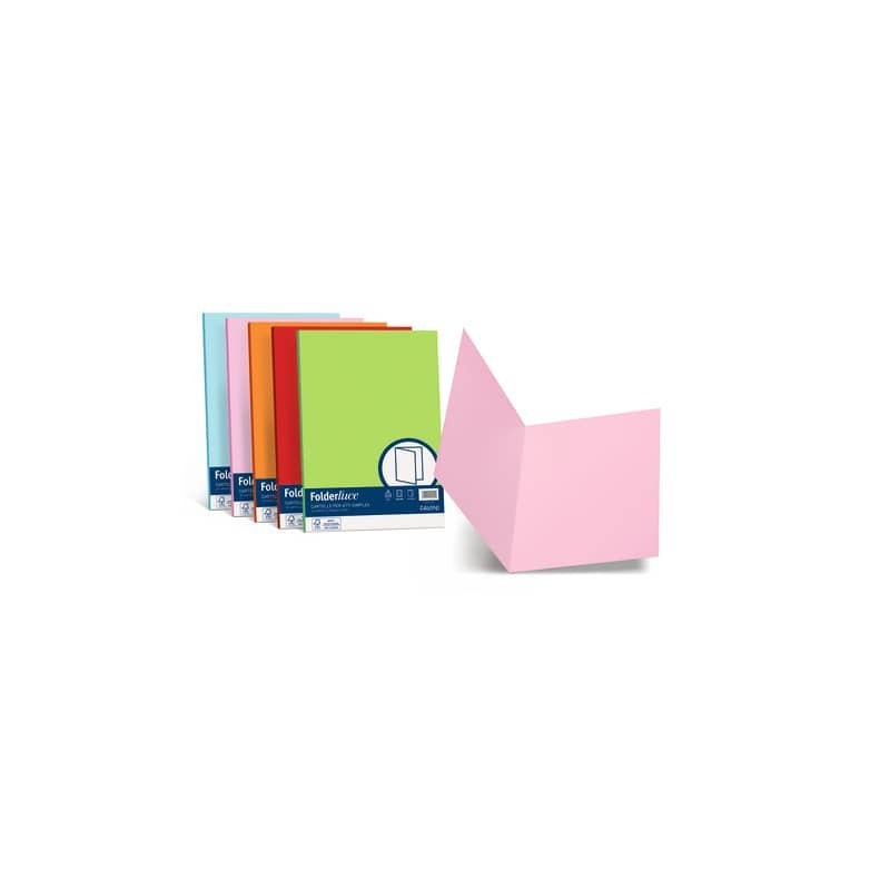 Cartellina semplice FAVINI FOLDER S cartoncino Simplex Luce&Acqua 200 g/m² 25x34cm rosa 10  conf.50 - A50S664