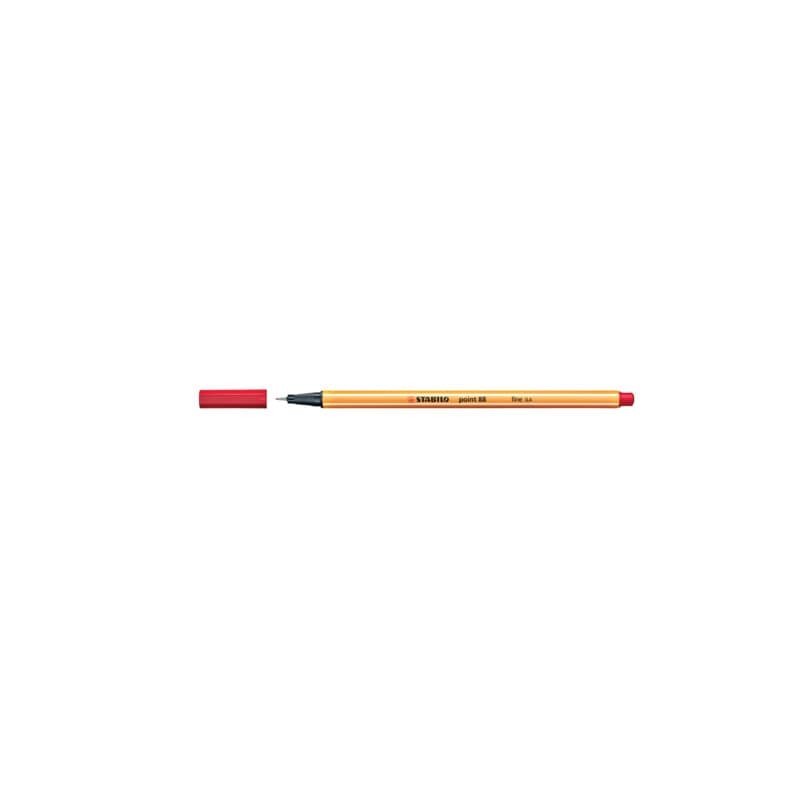 Fineliner Stabilo Point 88® 0,4 mm  rosso - 88/40 (Conf.10)