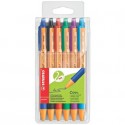 Penne a sfera a scatto Stabilo Pointball  0,5 mm assortiti astuccio da 6 - 6030/6