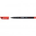 Penna Stabilo OHPen universal Fine (F) 0,7 mm rosso 842/40 (Conf.10)