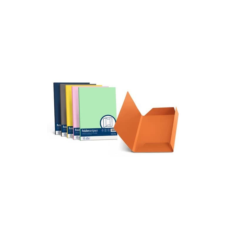 Cartellina 3 lembi Favini FOLDER 3L Luce&Acqua 200 g/m² 24,5x34,5cm arancio 56 conf.25 - A50E434