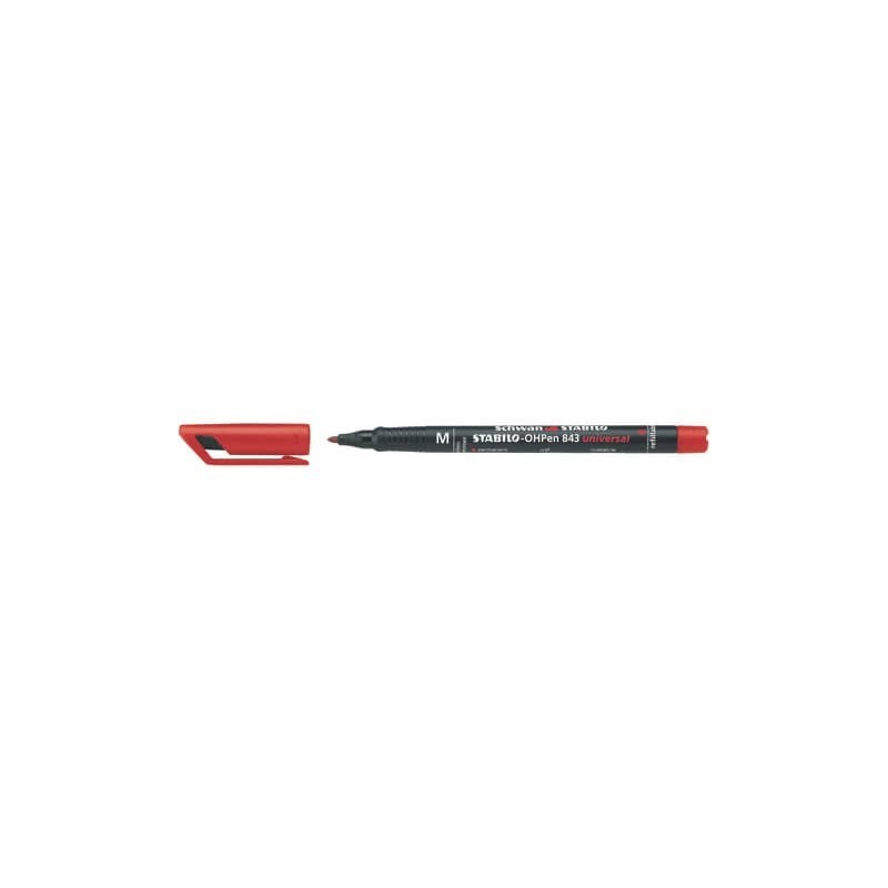 Penna Stabilo OHPen universal Medio (M) 1 mm rosso 843/40 (Conf.10)