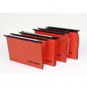 Cartelle sospese orizzontali per cassetti CARTESIO PLUS 39 cm fondo a V arancio Cf. 25 pz - 300/395 Link -A2