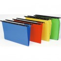 Cartelle sospese laterali per armadi CARTESIO PP 33 cm fondo a U 3 cm blu - Conf. 25 pezzi - 514 M Beta 3 -A3