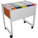 Carrello per cartelle sospese DELTA grigio - 65x45x70 cm 4000