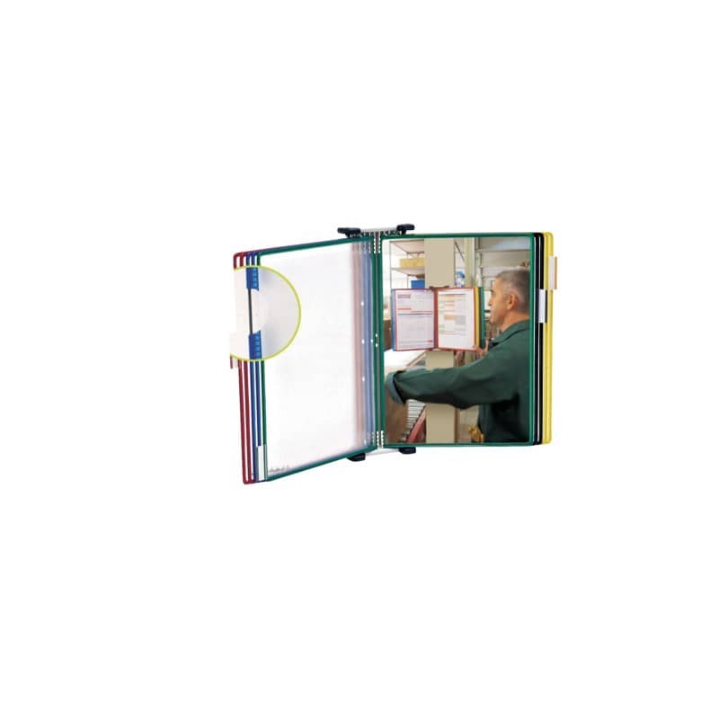 Leggio murale T-Technic Tarifold® con 10 buste in PVC A4 B414109