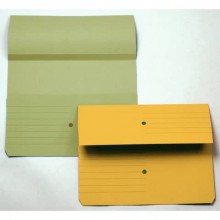 Cartelline con tasca 4Mat A4 in carta woodstock 225 g/m² dorso 3 cm verde conf. da 10 pezzi - 3240 02