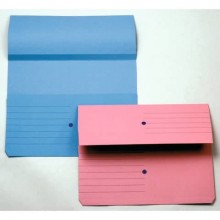 Cartelline con tasca 4Mat A4 in carta woodstock 225 g/m² dorso 3 cm rosa conf. da 10 pezzi - 3240 03