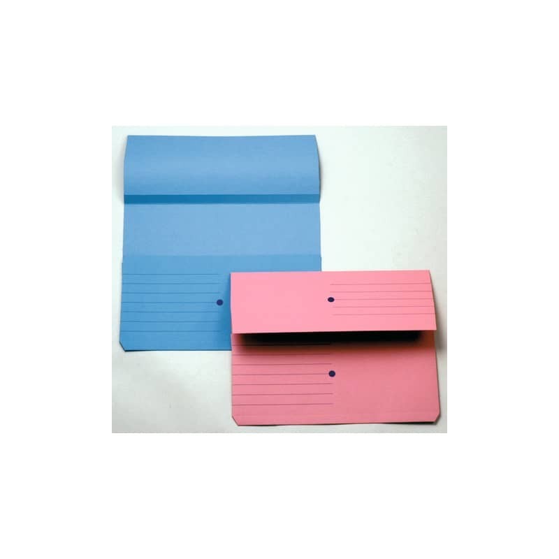 Cartelline con tasca 4Mat A4 in carta woodstock 225 g/m² dorso 3 cm rosa conf. da 10 pezzi - 3240 03