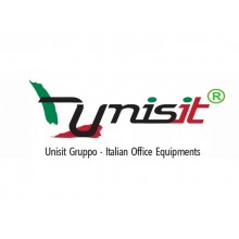 Sedia operativa girevole Unisit Team TMSY Eco smart - schiuma sagomata - rivestimento ignifugo rosso - TMSY/IR