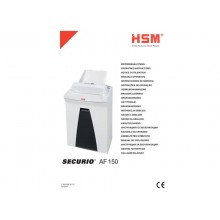 Distruggidocumenti uso frequente HSM SECURIO AF150 P-4 35 L - taglio a frammenti 4,5x30 mm - bianco - 2083111