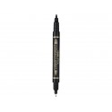 Marcatore permanente doppia punta Pentel Twin Tip tratti F-M nero N75W-AE (Conf.12)