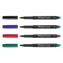 Marcatore cancellabile Faber-Castell Multimark nero SF 0,4 mm 152399 (Conf.10)