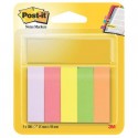 Segnapagina removibili in carta Post-it® Notes Markers neon assortiti 5 blocchetti da 100 fogli - 670-5