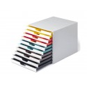 Cassettiera DURABLE Varicolor® 10 cassetti 28x35,6x29,2 cm profili colorati - 63027