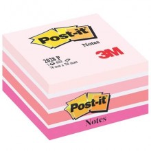Foglietti riposizionabili Post-it® Notes Cubo 76x76 mm 450 ff rosa pastello 2028-P