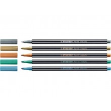 Pennarelli Stabilo Pen 68 metallic 1 mm  blu metallizzato - 68/841 (Conf.10)