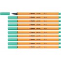 Fineliner Stabilo Point 88® 0,4 mm verde ghiaccio - 88/13 (Conf.10)