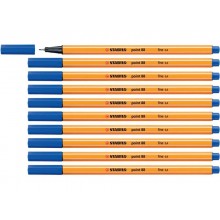 Fineliner Stabilo Point 88® 0,4 mm blu scuro - 88/41 (Conf.10)
