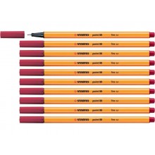 Fineliner Stabilo Point 88® 0,4 mm rosso cremisi - 88/50 (Conf.10)