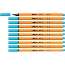 Fineliner Stabilo Point 88® 0,4 mm azzurro - 88/57 (Conf.10)