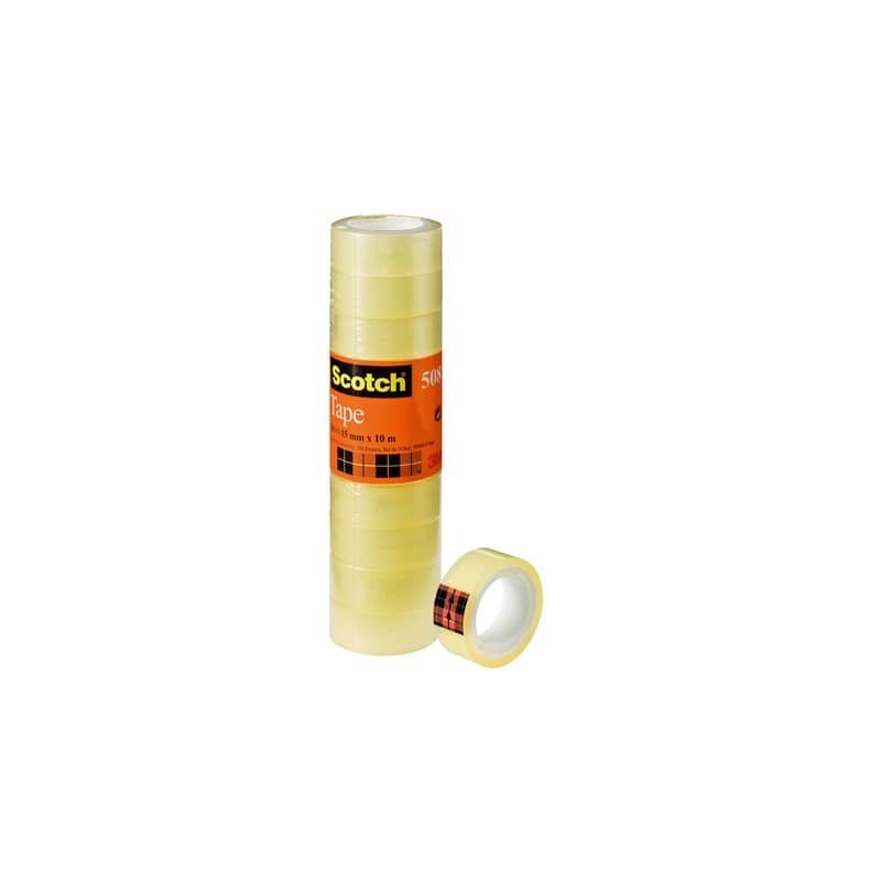 Nastro adesivo Scotch® 508 15 mm x 10 m trasparente torre da 10 rotoli 508-1510