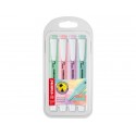 Evidenziatori Stabilo Swing® Cool Pastel 1-4 mm assortiti Conf. 4 pezzi - 275/4-08