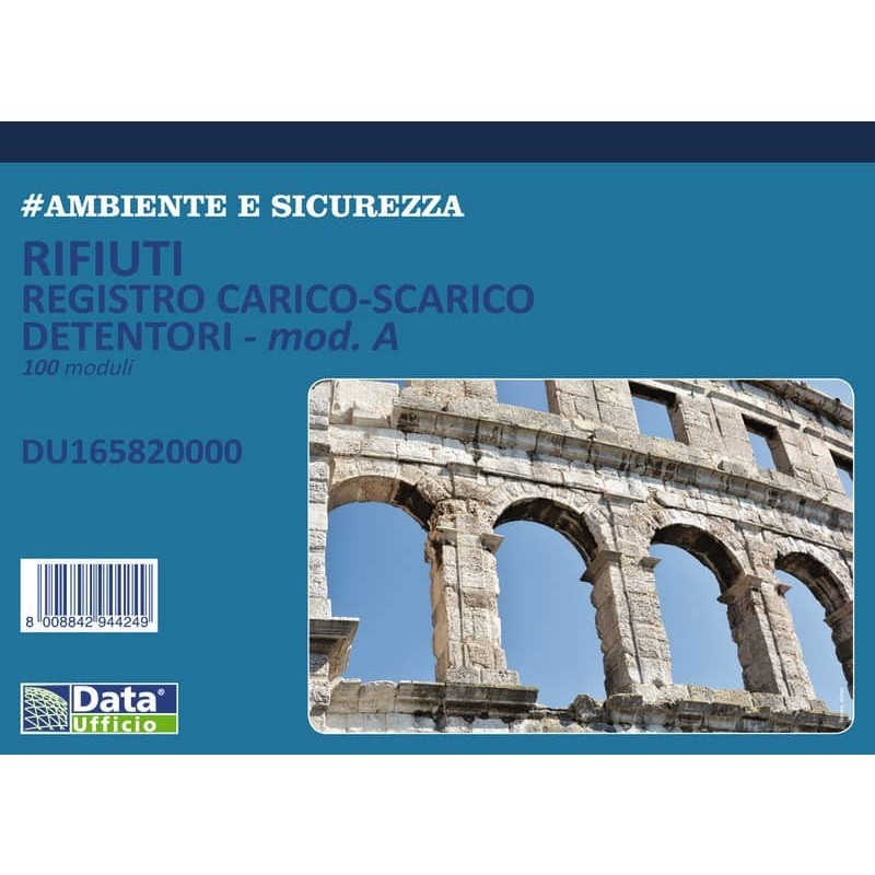 Registro carico-scarico rifiuti Mod. A per detentori - 32x21 cm  Z10584Z118514