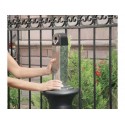 Posacenere colonna in resina Rubbermaid GroundsKeeper™ Tuscan H 102,9 cm - Ø 40 cm nero FG9W3000BLA