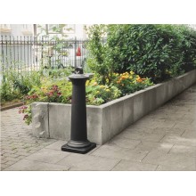 Posacenere colonna in resina Rubbermaid GroundsKeeper™ Tuscan H 102,9 cm - Ø 40 cm nero FG9W3000BLA