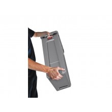 Contenitore rifiuti per differenziata Rubbermaid Slim Jim® con canali di ventilazione 87 L Grigio - FG354060GRAY
