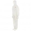 Tuta da lavoro di protezione 3M colore bianco con pannello posteriore verde bianco-verde M - 4520 M