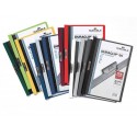 Cartellina con clip Durable DURACLIP® A4 - dorso 6 mm - capacità 60 fogli rosso - 220903