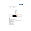 Lampada da terra a LED MAULpirro h 125 cm bianco con dimmer Z810001